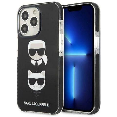 Karl Lagerfeld Klhcp13xtpe2tk Custodia Per Iphone 13 Pro Max 6,7 Nera /nera Karl & Choupette Head - Foto 1