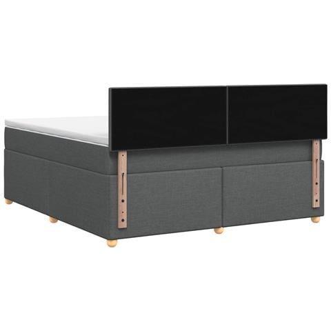 Letto box spring con materasso Grigio Scuro 140 x 190 cm - Foto 9