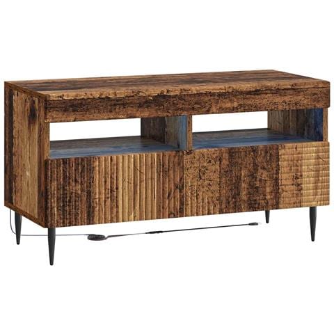 Mobile TV LED a 3 pezzi Legno antico Legno ingegnerizzato - Foto 2