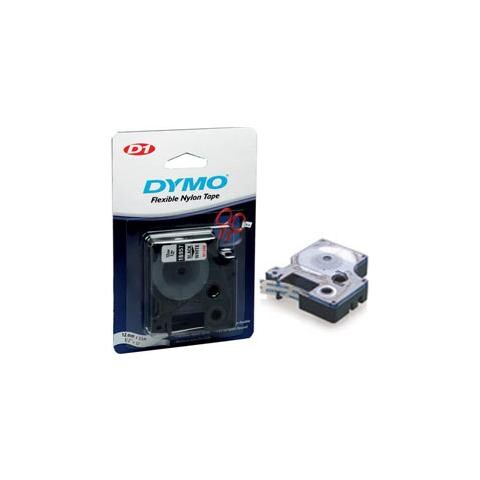 nastro dymo tipo d1 (24mmx7mt) nero / rosso 537170 - Foto 1