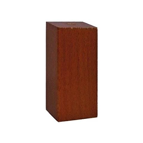 19940896 Piedino quadro in legno serie "Design" - Ø 50x50 - H. 90 mm. - noce - Foto 1