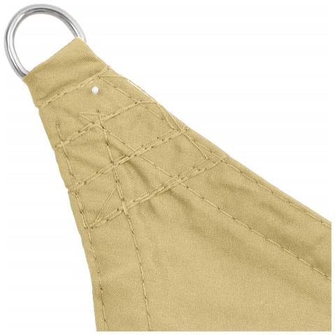 Parasole a Vela Oxford Rettangolare 2x4 m Beige - Foto 2