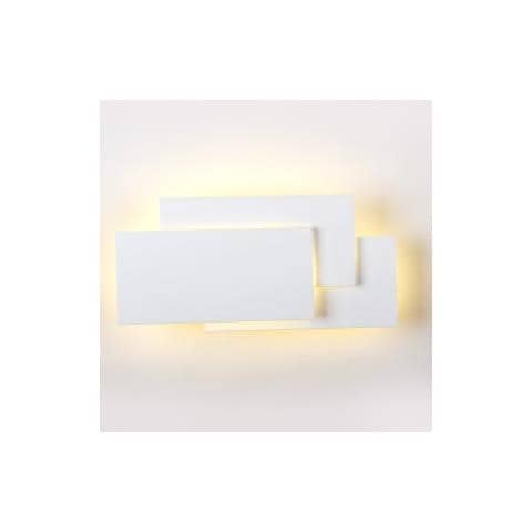 Lampada Led Smd Da Parete Rettangolare 12w 1100lm 360° Ip20 Alluminio Vt-712 - Sku 8202 Bianco Caldo 3000k Bianco - Foto 1