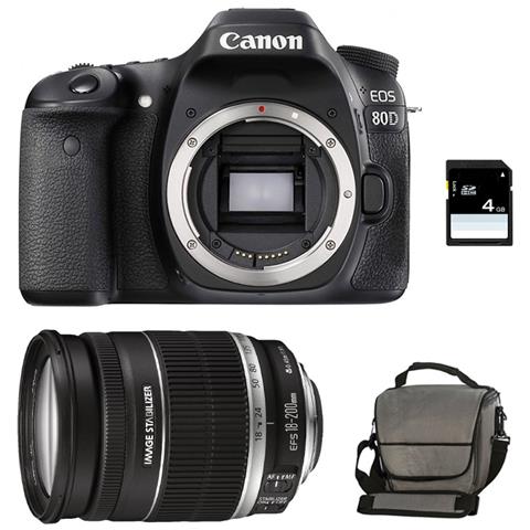 Eos 80D + 18-200 + Borsa + 4Gb Sd - Foto 1