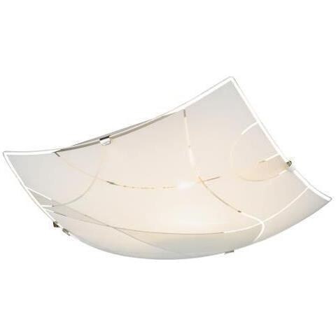 Soffitto Design Linee Di Decorazione Vetro Satinato Lampada Pietre Lampada Chiara Cromo Globo 40.402-2 - Foto 1