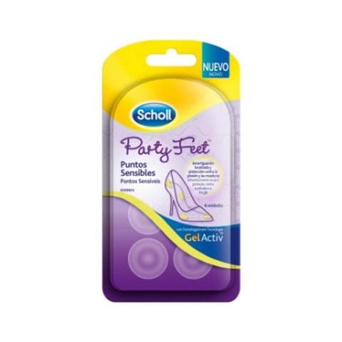 Scholl Party Feet Gelactiv Sensitive Points 6 Parti - Cura dei piedi - Foto 1