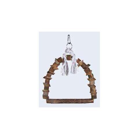 Natural Living Altalena In Legno Naturale E Corda - Cm. 15x20 - Foto 1