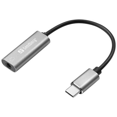 Sandberg Usb-c Audio Adapter (usb-c Audio Adapter - Usb-c Audio Adapter, Usb, 3.5 - Mm, Silver,white - Warranty: 60m) - Foto 5