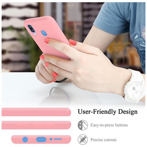 Custodia Compatibile Con Samsung Galaxy A40 In Liquid Rosa - Coperchio Protettivo In Silicone Tpu Flessibile - Foto 10