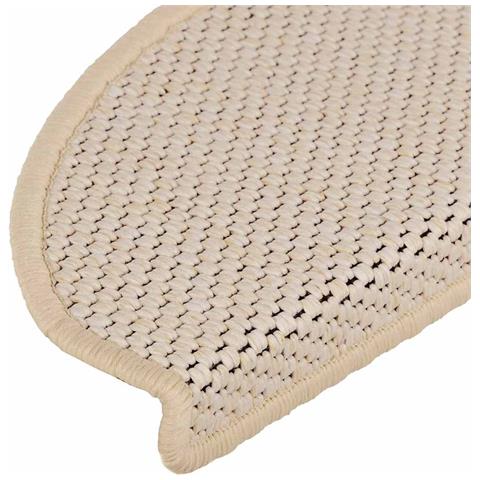 Tappeti Autoadesivi Scale Aspetto Sisal 15 pz 65x21x4cm Berbero - Foto 2