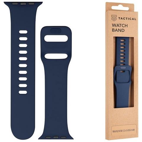 Cinturino 795 Originale Silicone Per Apple Watch 1-2-3-4-5-6-7-8-se 42 44 45mm Blu - Foto 1
