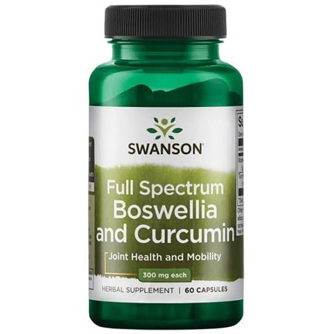 Boswellia E Curcumina 60 Caps Swanson Health Products - Foto 1