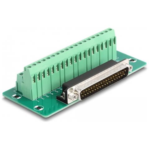 D-Sub 37 pin maschio a morsettiera per guida DIN - Foto 1