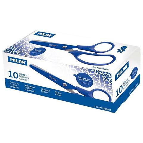 Forbicine Milan Azzurro Acciaio Inossidabile (10 Unità) - Foto 2