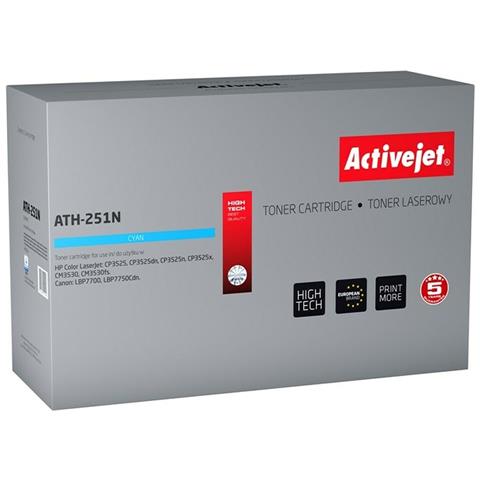 TONER COMPATIBILE -  Activejet Ath-251n Ciano - Foto 1
