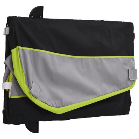 Rimorchio Da Bici Nero E Verde 45 Kg In Ferro - Foto 2