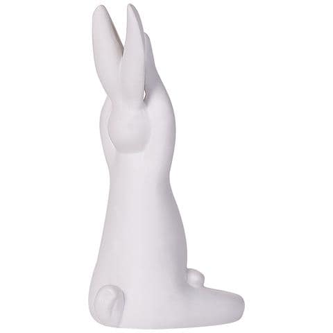 Set Di 3 Figure Lepre Brest Ceramica Bianco - Foto 7