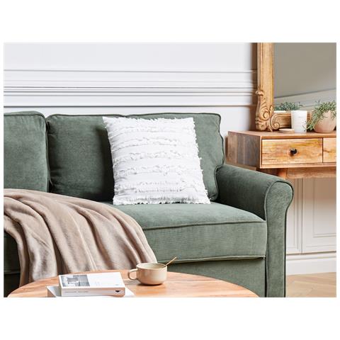 Cuscino Decorativo Makneh Cotone 45 X 45 Cm Tinta Unita Bianco - Foto 1