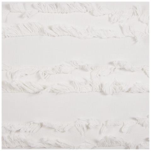 Cuscino Decorativo Makneh Cotone 45 X 45 Cm Tinta Unita Bianco - Foto 6