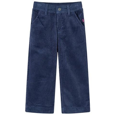 Pantaloni Da Bambino In Velluto A Coste Blu Marino 92 - Foto 1