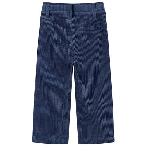 Pantaloni Da Bambino In Velluto A Coste Blu Marino 92 - Foto 2