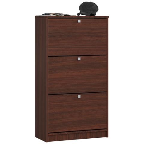 Scarpiera multiuso, 60x28,5x113 cm, Colore Weng? - Foto 1