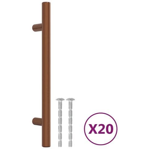 Maniglie per Mobili 20 pz Bronzo 160 mm in Acciaio Inox - Foto 2
