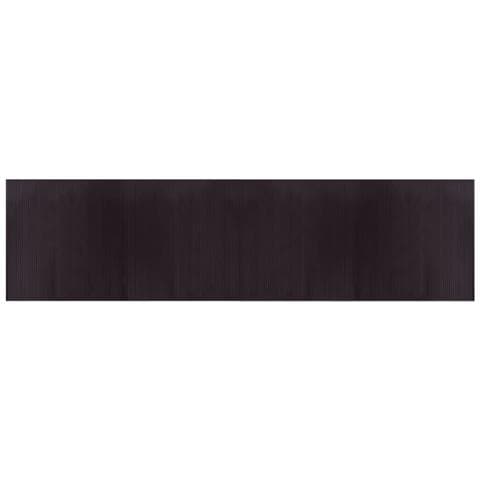 Tappeto Rettangolare Marrone Scuro 100x400 Cm In Bambù - Foto 2