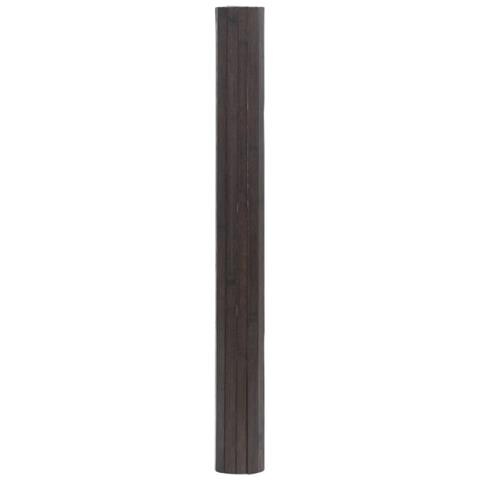 Tappeto Rettangolare Marrone Scuro 100x400 Cm In Bambù - Foto 3