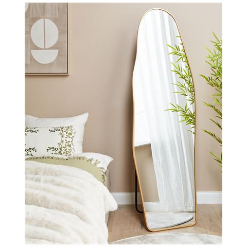 Specchio Da Parete Metallo Oro 48 X 160 Cm Larche - Foto 1