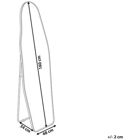Specchio Da Parete Metallo Oro 48 X 160 Cm Larche - Foto 7