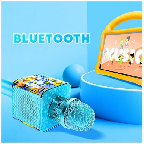Microfono Karaoke Senza Fili Bluetooth Per Bambini Paw Patrol Chase, Blu - Foto 5