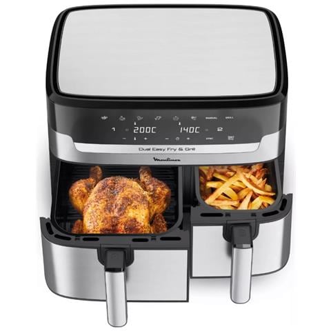 Friggitrice ad Aria EZ905D20 Capacità 8.3 Litri 2450 Watt Colore Acciaio Inox / Nero - Foto 3