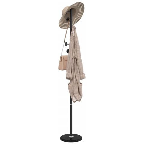 Appendiabiti Nero 176 Cm In Ferro Verniciato A Polvere - Foto 1