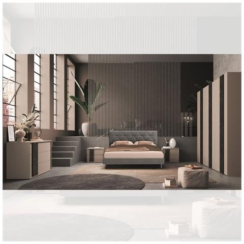 Camera Da Letto Moni Canapa Frassinato E Dettagli Marmo Nero - Foto 1