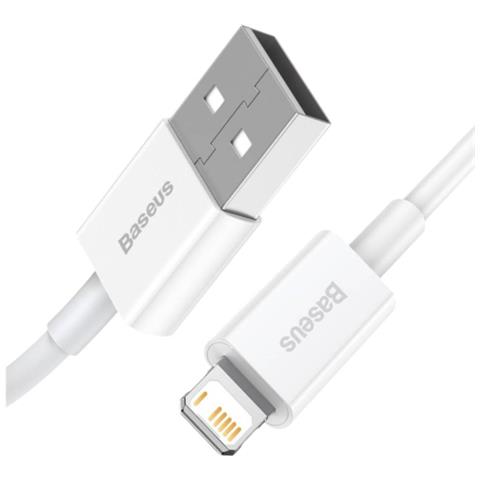 Cavo Di Ricarica E Trasferimento Usb-lightning 2,4a Da 2 Metri, Bianco - Foto 2