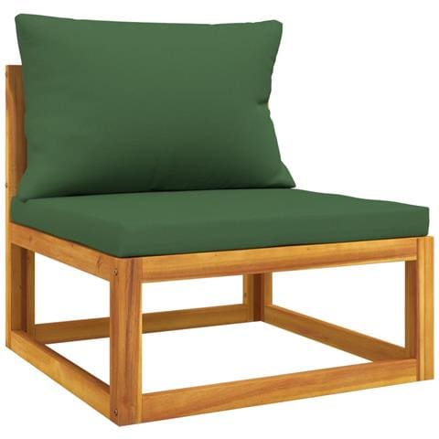 Set Divani Da Giardino 2pz Con Cuscini Legno Massello Di Acacia - Foto 3