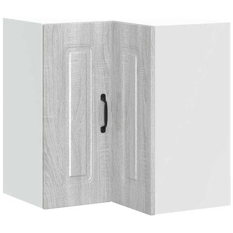 Pensile Da Cucina Ad Angolo Kalmar Grigio Sonoma In Truciolato - Foto 2