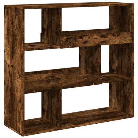 Libreria Rovere Fumo 100x33x94,5 Cm In Truciolato - Foto 2