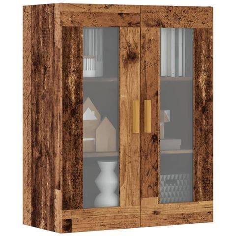 Armadietto Pensile A Parete Legno Antico 69,5x34x90 Cm - Foto 1