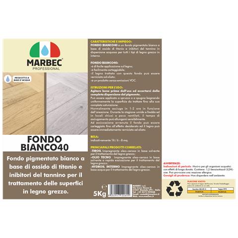 Fondo Bianco40 5kg - Fondo Bianco Per Legno Interno - Foto 2