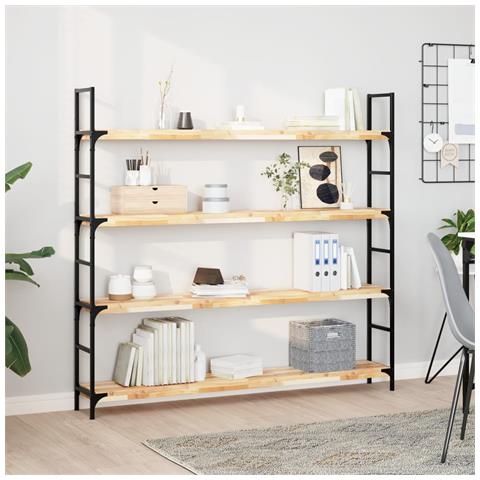 Mensole Da Parete 3 Pz 120x20x4 Cm Legno Acacia Non Trattato - Foto 1