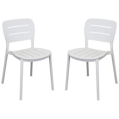 Hazel - Set 2 Sedie In Polipropilene Impilabili - Foto 1