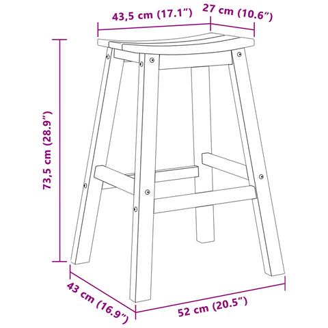 Sgabelli da bar  9 pz grigio chiaro HDPE, Sgabelli da bar  2 pz grigio chiaro HDPE - Foto 8