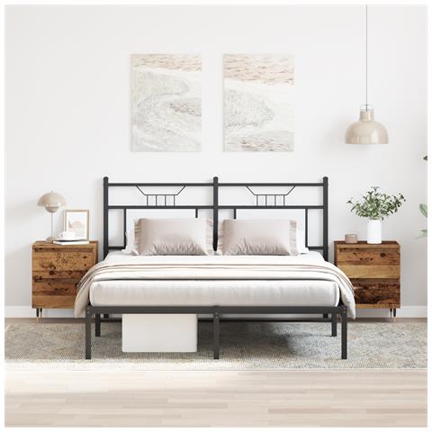 Comodini 2 pcs Legno Vecchio 40x35x50 cm Legno Ingeneered - Foto 2