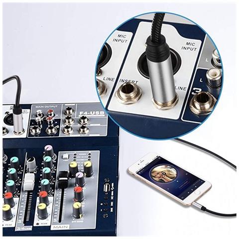 Cavo Audio Da 6,5 Mm A 3,5 Mm Maschio-maschio - Connetti I Tuoi Dispositivi Senza Interruzioni 2 Metri - Foto 2