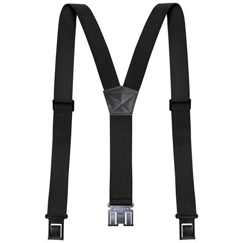 Bretelle Elastiche Per Adulti Con 3 Clip E Ganci In Plastica - Senza Pelle Black - Foto 1