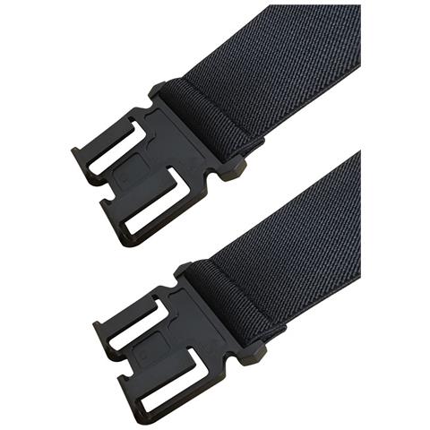 Bretelle Elastiche Per Adulti Con 3 Clip E Ganci In Plastica - Senza Pelle Black - Foto 2