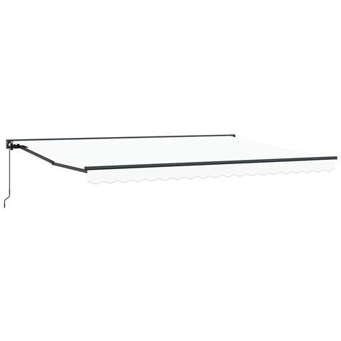 Tenda Retrattile Bianco 450x300 cm Tessuto - Foto 1