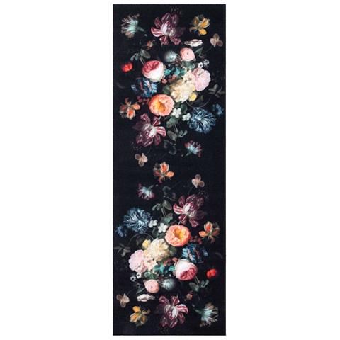 Tappetino da Cucina Floral Fiori 60 x 180 cm Velluto - Foto 1